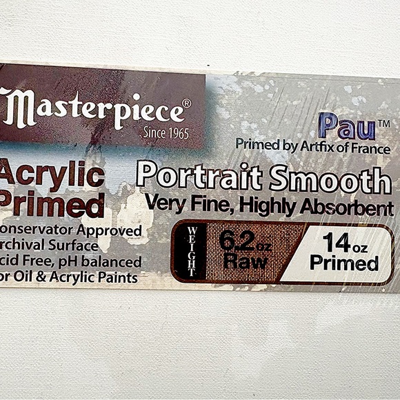 Masterpiece Vincent Pro 13x19 Stretched Canvas 7/8” Deep Acrylic Primed - Picture 4 of 4